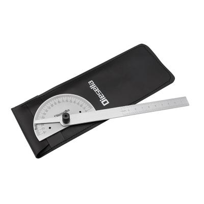 Protractor 85x150 mm with solid graduated arc